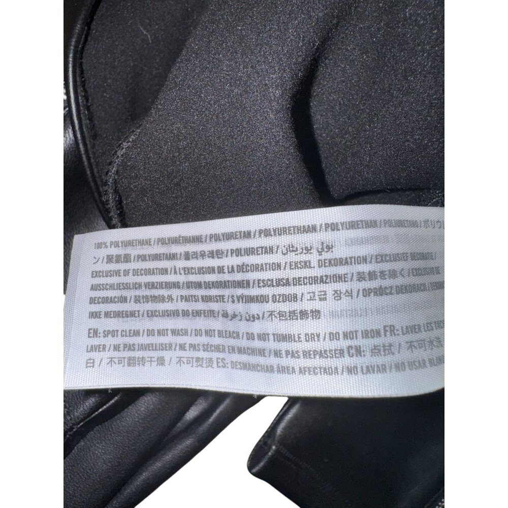 Abercrombie & Fitch Black Leather-Like Skinny Pants With Ankle Zippers XS - Picture 8 of 8